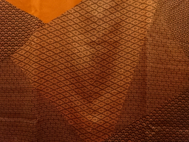  切り嵌め風古典柄絵羽道行コート